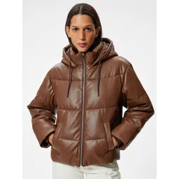 Koton Women Solid Hooded Puffer Jacket-picture-12