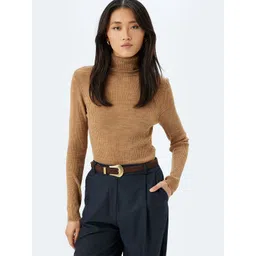 Koton Women Solid Ribbed Pullover-picture-18