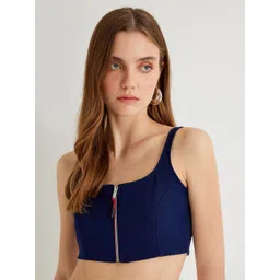 Koton Women Solid Shoulder Straps Top-picture-33