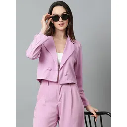 KOTTY Basics Double Breasted Crop Blazer-picture-20