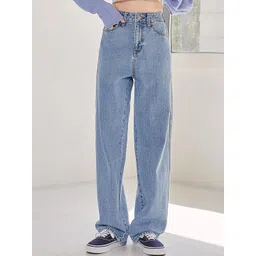 kotty basics Kotty Women Jean Straight Fit High-Rise Stretchable Jeans-picture-16