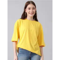 KOTTY Basics Round Neck Drop-Shoulder Sleeves Oversized T-shirt-picture-10