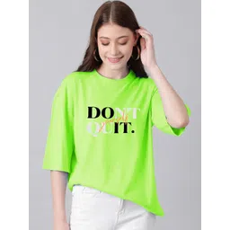 KOTTY Basics Typography Printed Oversized T-shirt-picture-31