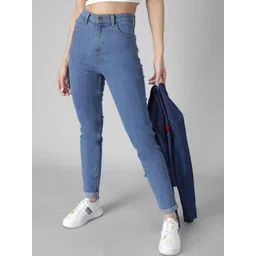 kotty basics Kotty Women Slim Fit High-Rise Slash Knee Stretchable Jeans image 1