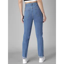 kotty basics Kotty Women Slim Fit High-Rise Slash Knee Stretchable Jeans image 2