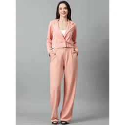 kotty bizwear KOTTY Basics Notched Lapel Collar Coat With Trousers-picture-32