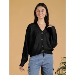 Kotty Black Blended Regular Fit Sweater-picture-40