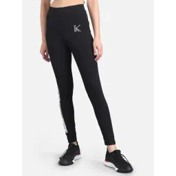 Kotty Black Printed Mid Rise Tights-picture-26