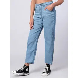 Kotty Blue Straight Fit High Rise Jeans-picture-24