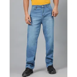 Kotty Men Blue Mid-Rise Light Fade Stretchable Jeans-picture-32