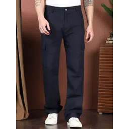 Kotty Men Relaxed Easy Wash Cargos Trousers-picture-26