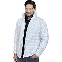 kotty Men's Solid Polo White Jacket-picture-20