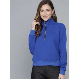 Kotty Mock Collar Fleece Sweatshirt-picture-33
