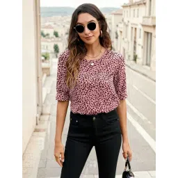 Kotty Multi Cotton Lycra Print Top-picture-16