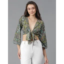 Kotty Multicolor Printed Crop Top-picture-11