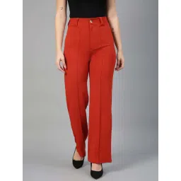 Kotty Red Plain Trousers-picture-21