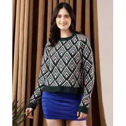 kotty Women Abstract Sweater-picture-36