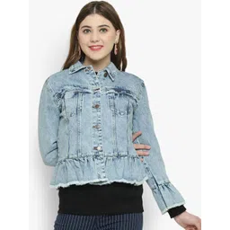 Kotty Women Blue Denim Jacket-picture-15