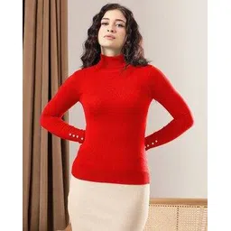 kotty Women High Neck Pullover-picture-21