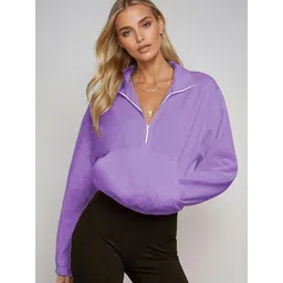 Kotty Women High Neck Pullover Sweatshirt-picture-11