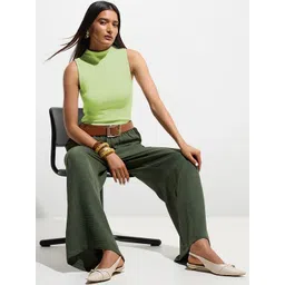 Kotty Women High Neck Sleeveless Top-image-4