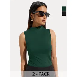 Kotty Women High Neck Sleeveless Top-picture-36