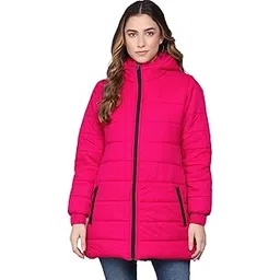 kotty Women Nylon Full Sleeve Solid Puffer Jacket-picture-30