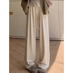 Kotty Women Relaxed Straight Leg Loose Fit High-Rise Trousers-picture-19