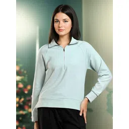 Kotty Women Shirt Collar Therma-Fit Pullover Sweatshirt-picture-42