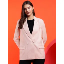 Kotty Women Solid Notched Lapel Overcoat-picture-13