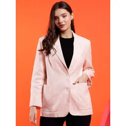 Kotty Women Solid Notched Lapel Overcoat image 1