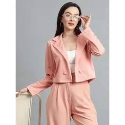 kotty Women Solid Single Breasted Casual Blazer-picture-22