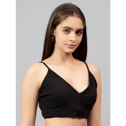 Kotty Women Solid V-Neck Top image 3