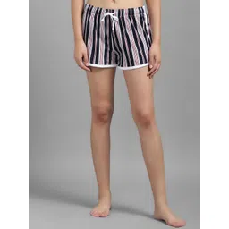 Kotty Women Striped Regular Fit Hot Pants Low-Rise Shorts-picture-10