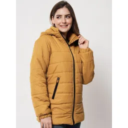Kotty Women Yellow Longline Quilted Jacket image 4