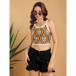Kotty WomenCrochetCotton Crop Top-picture-20