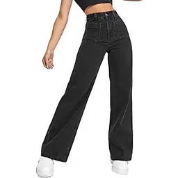 kotty Womens High Rise Cotton Lycra Solid Jeans-picture-38