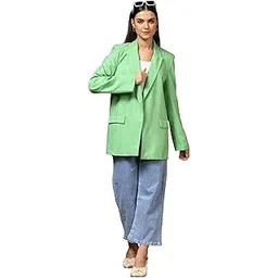 kotty Women's Lime Blazer – Chic Tailored Fit with Stylish Details for Work & Casual Wear-picture-44
