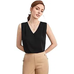 kotty Women's Solid Regular Fit Fashion Vest-picture-38