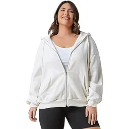 kotty Women's Solid Smoky Pink Fleece Sweatshirt-picture-32