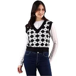 kotty Women's Trendy Sleeveless Sweater Vests – Perfect for Layering and Smart-Casual Outfits-picture-38