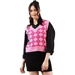 kotty Women's Trendy Sleeveless Sweater Vests – Perfect for Layering and Smart-Casual Outfits-picture-37