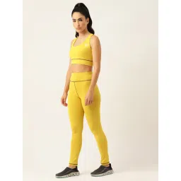 Kotty Yellow Polyester Logo Print Tracksuit-picture-32