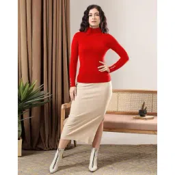 kotty Women High Neck Pullover image 4