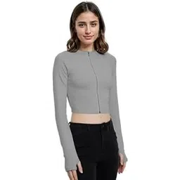 kotty Women's Solid Regular Fit Fashion Vest image 1