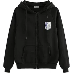 koverify Printed Black Jacket/Cottonblend Black Zipper/Zipped Black Drew Avengers Naruto Anime Printed Jacket-picture-29