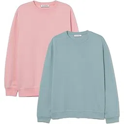 koverify Sweatshirt Set Unisex Cotton Blend Set for Men Women (Pack of 2)-picture-27