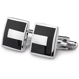 kovove The Embellished Black Cufflinks for Men-picture-10