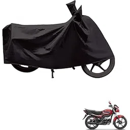 Kozdiko Dust & Waterproof Bike Body Cover with Mirror Pockets for Hero Passion Pro-picture-22