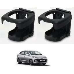 kozdiko BLACK DRINK HOLDER SET OF 2 PCS COMPATIBILE WITH AURA FACELIFT Car Bottle Holder-picture-11